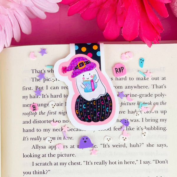 Celestial Reading Ghost Magnetic Bookmark
