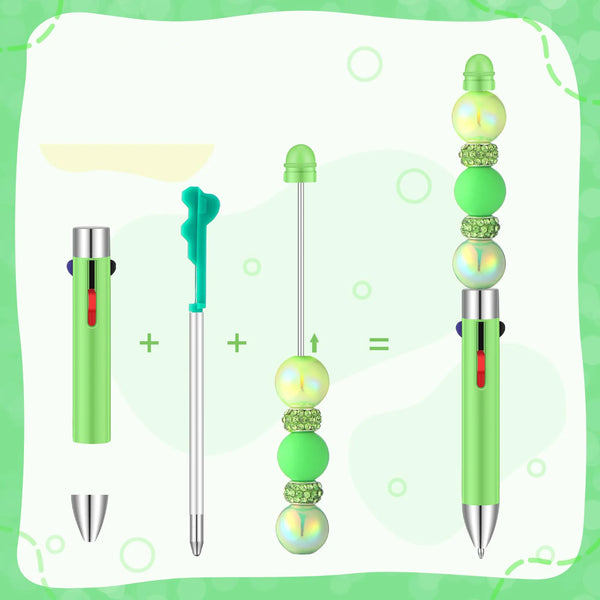 Beadable Plastic Blank for Beads - 4 Color Pen