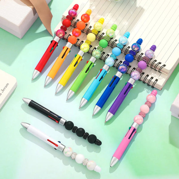 Beadable Plastic Blank for Beads - 4 Color Pen