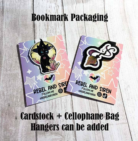 Raven | Skull | Witch | Gothic | Reading | Magnetic Bookmark