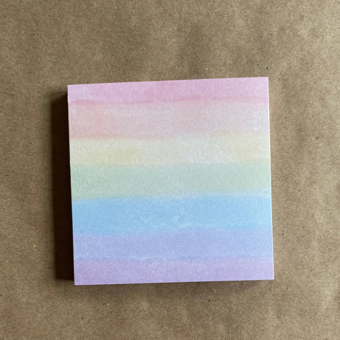 Rainbow Watercolor Sticky Notes