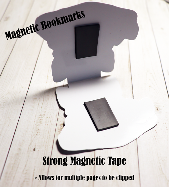 Raven | Skull | Witch | Gothic | Reading | Magnetic Bookmark