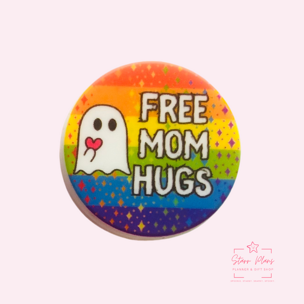 Silicone Focal Beads -  Free Mom Hugs Ghost || Starr Plans Exclusive
