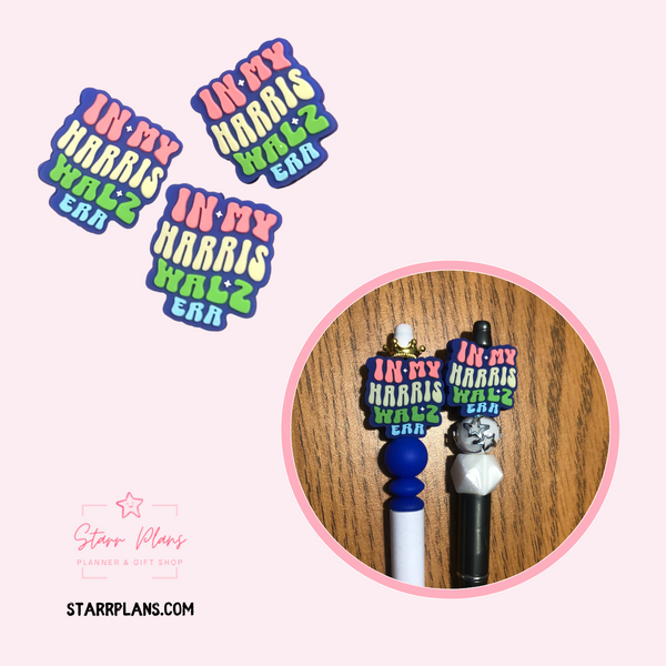 Silicone Focal Beads - In my Harris Walz Era  - 128