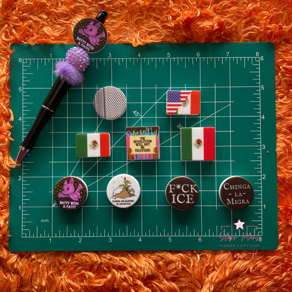 Silicone Focal Beads -  Chinga la migra || Starr Plans Exclusive