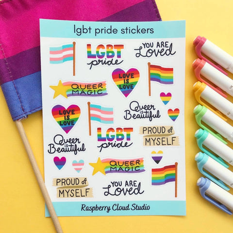 LGBTQ Pride Vinyl Sticker Sheet