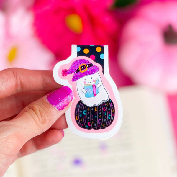 Celestial Reading Ghost Magnetic Bookmark