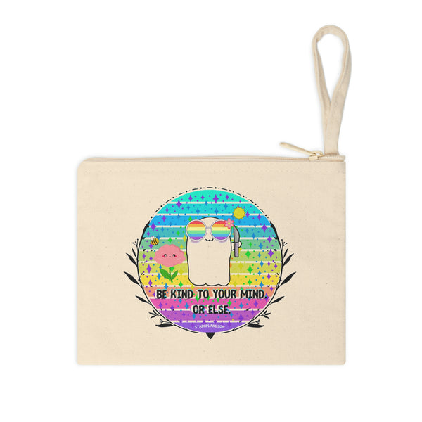 Stabby- Be Kind to Your Mind - Accessory Zipper Pouch
