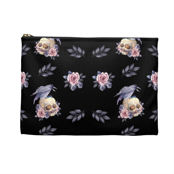 Floral Skull Accessory Pouch || Starr Plans Exclusive