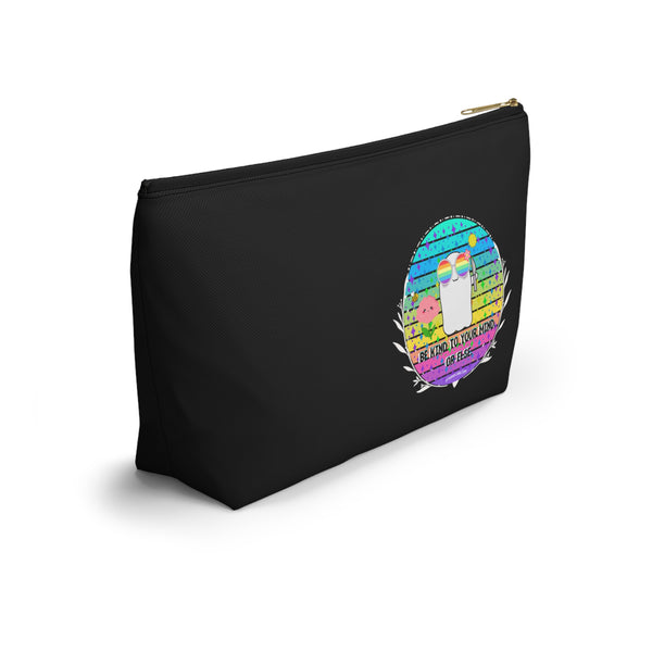 Stabby - Be Kind to Your Mind Black Accessory Pouch w T-bottom