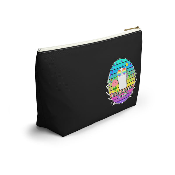 Stabby - Be Kind to Your Mind Black Accessory Pouch w T-bottom