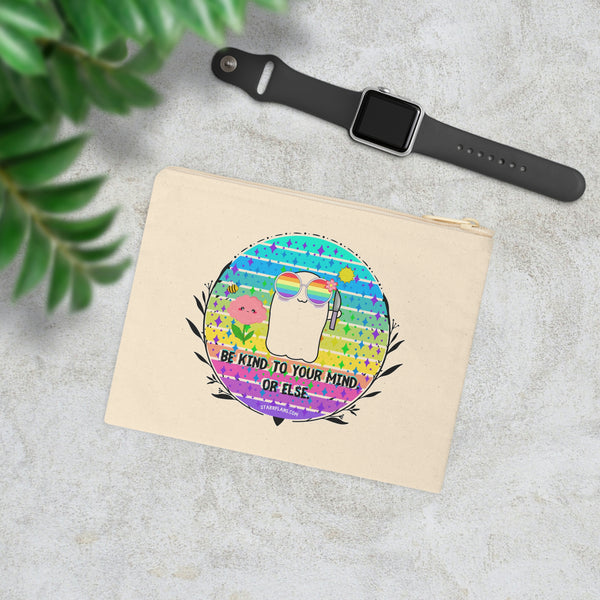 Stabby- Be Kind to Your Mind - Accessory Zipper Pouch