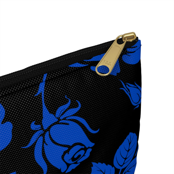 BLACK || Blue Florals || Accessory Pouch || Starr Plans Exclusive