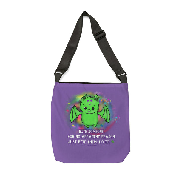 Batty || Bite Someone -  Lavender - Adjustable Tote Bag (AOP) 2 Sizes