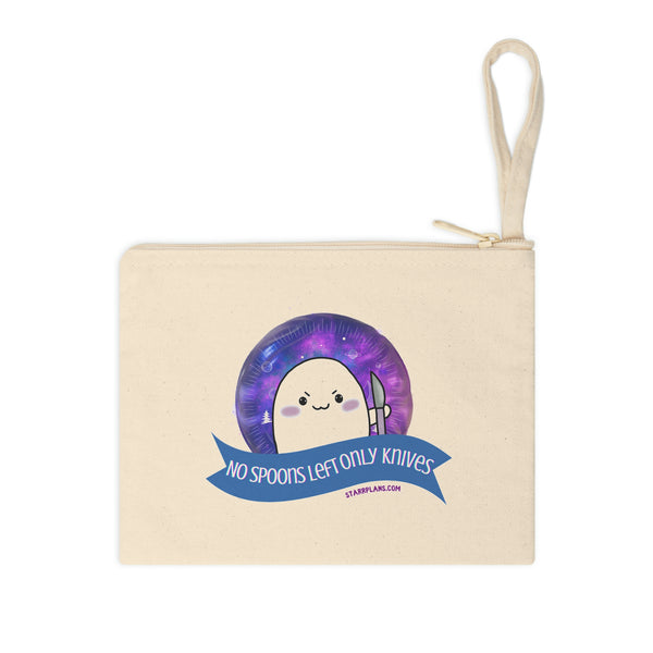 Stabby- No Spoons - Accessory Zipper Pouch