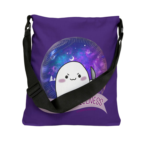 Stabby - Invisible Illness - Purple  Adjustable Tote Bag (AOP) 2 Sizes