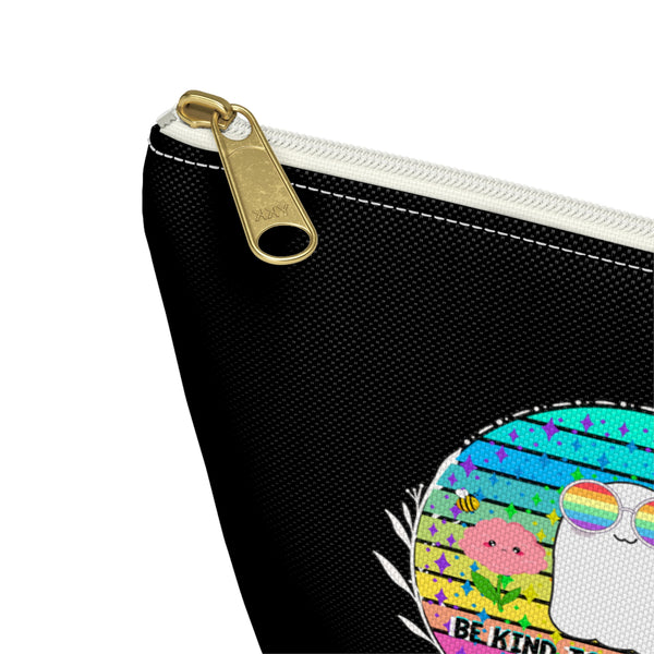 Stabby - Be Kind to Your Mind Black Accessory Pouch w T-bottom