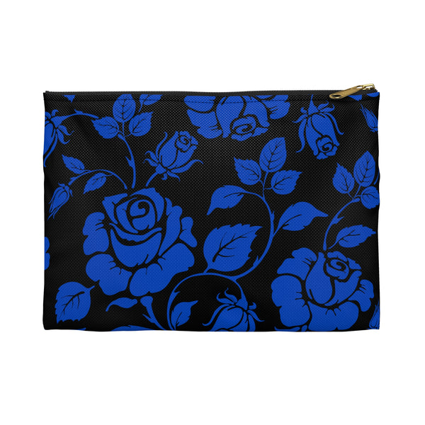 BLACK || Blue Florals || Accessory Pouch || Starr Plans Exclusive