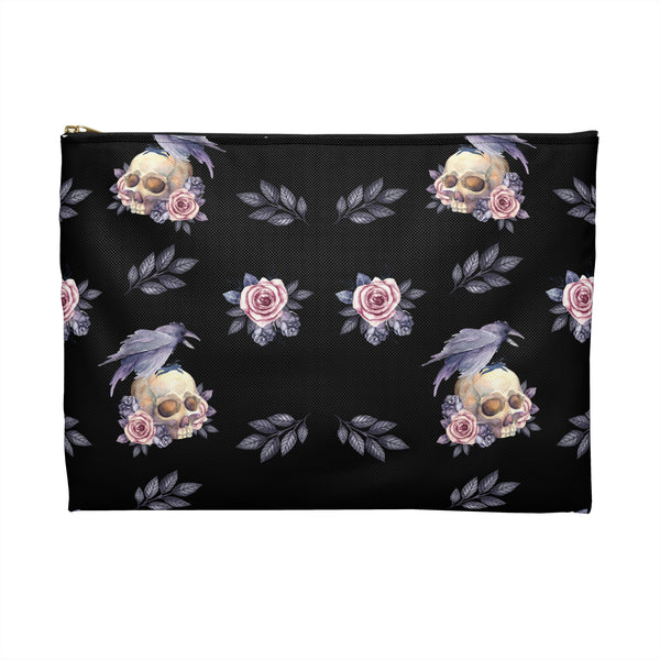 Floral Skull Accessory Pouch || Starr Plans Exclusive