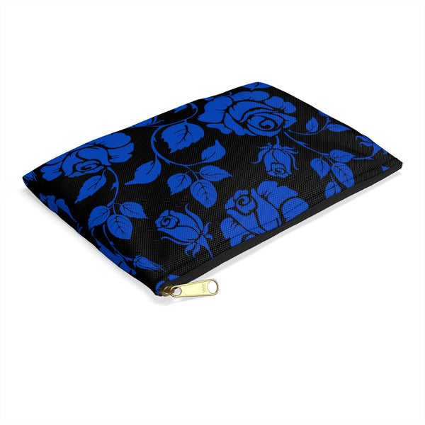 BLACK || Blue Florals || Accessory Pouch || Starr Plans Exclusive