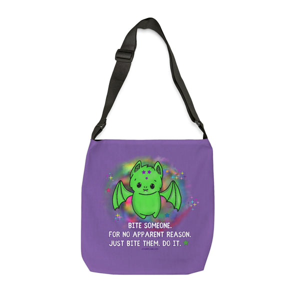Batty || Bite Someone -  Lavender - Adjustable Tote Bag (AOP) 2 Sizes