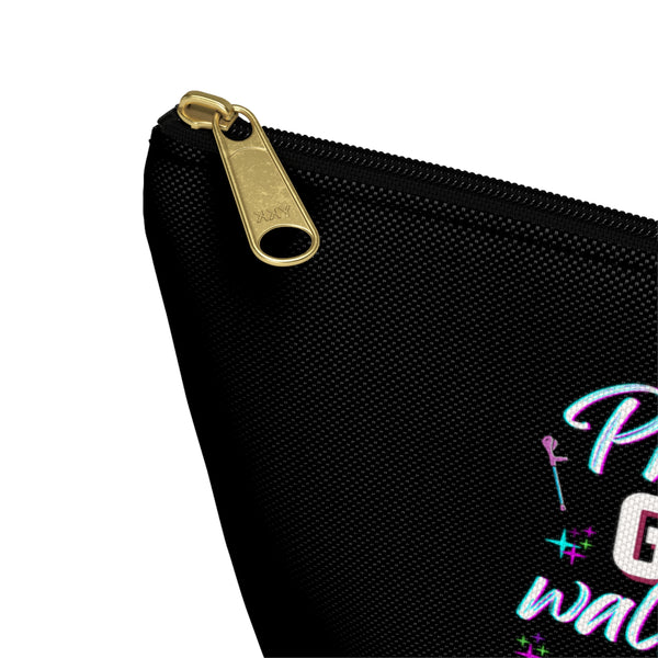 Pretty Girls Walk Like This - Black Accessory Pouch w T-bottom
