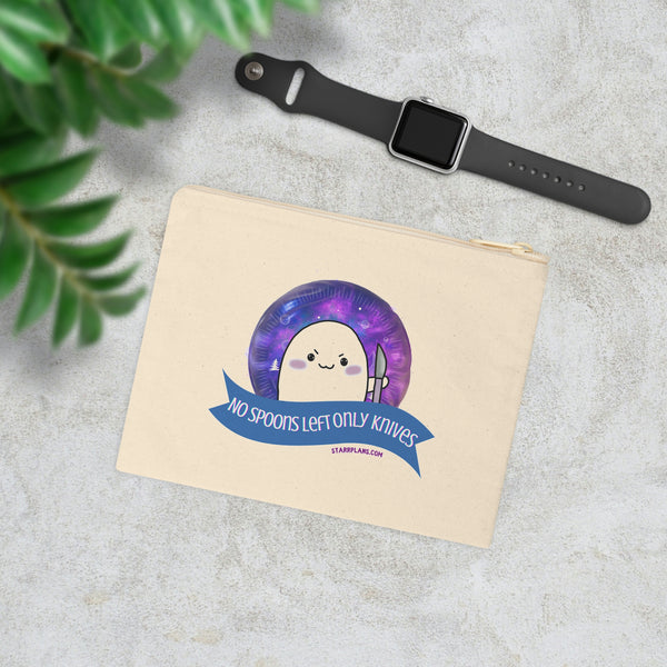 Stabby- No Spoons - Accessory Zipper Pouch