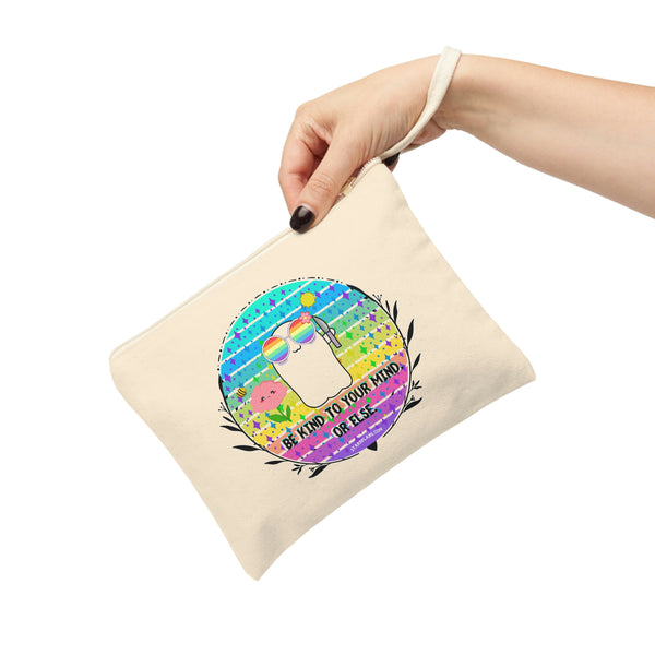 Stabby- Be Kind to Your Mind - Accessory Zipper Pouch