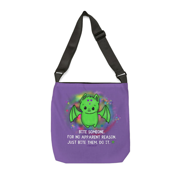 Batty || Bite Someone -  Lavender - Adjustable Tote Bag (AOP) 2 Sizes
