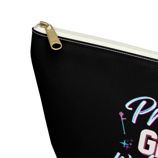 Pretty Girls Walk Like This - Black Accessory Pouch w T-bottom