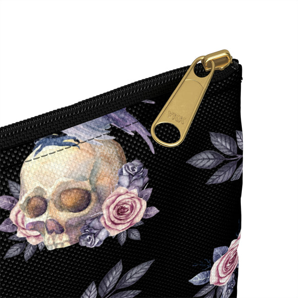Floral Skull Accessory Pouch || Starr Plans Exclusive
