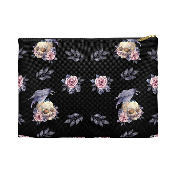 Floral Skull Accessory Pouch || Starr Plans Exclusive