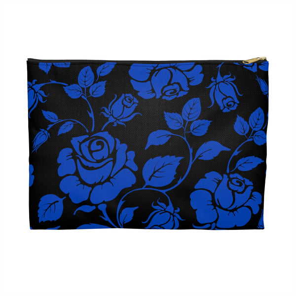 BLACK || Blue Florals || Accessory Pouch || Starr Plans Exclusive