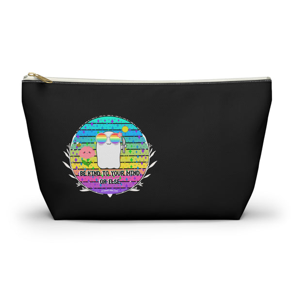 Stabby - Be Kind to Your Mind Black Accessory Pouch w T-bottom