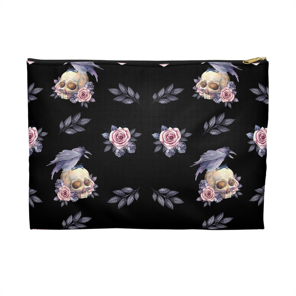 Floral Skull Accessory Pouch || Starr Plans Exclusive