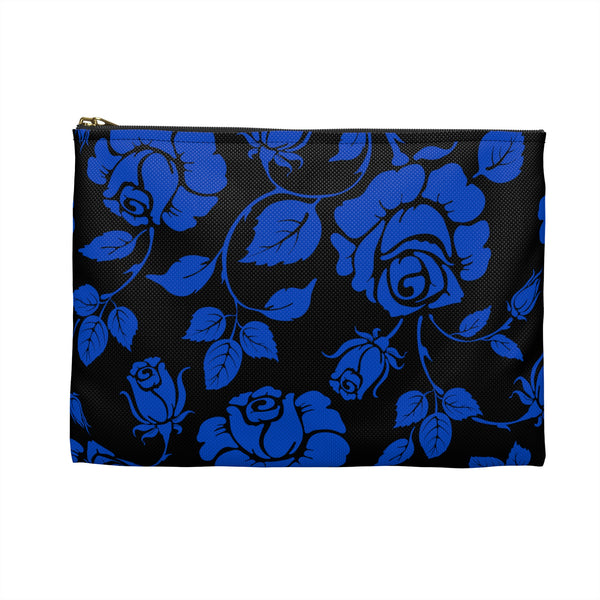 BLACK || Blue Florals || Accessory Pouch || Starr Plans Exclusive