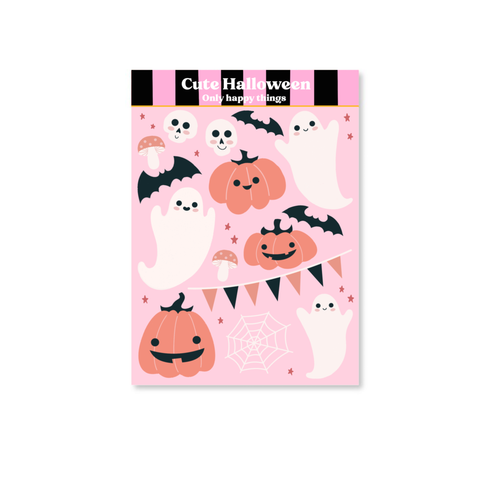 Stickersheet Cute halloween A6