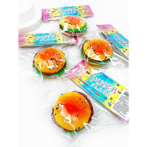 Hamburger Taba Pinch Squishy Toy