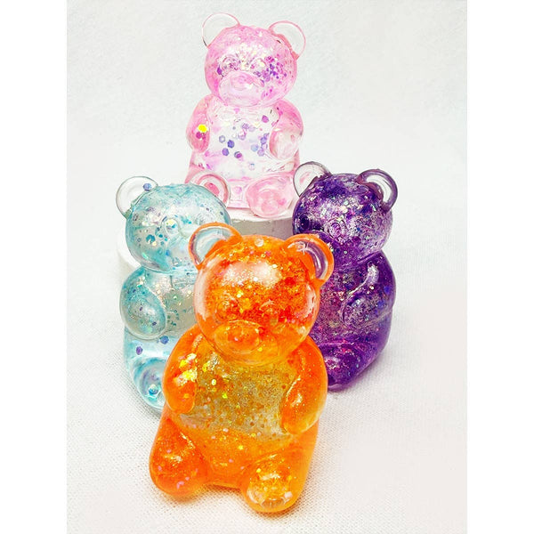 Glitter Gummy Bear Maltose Squishy