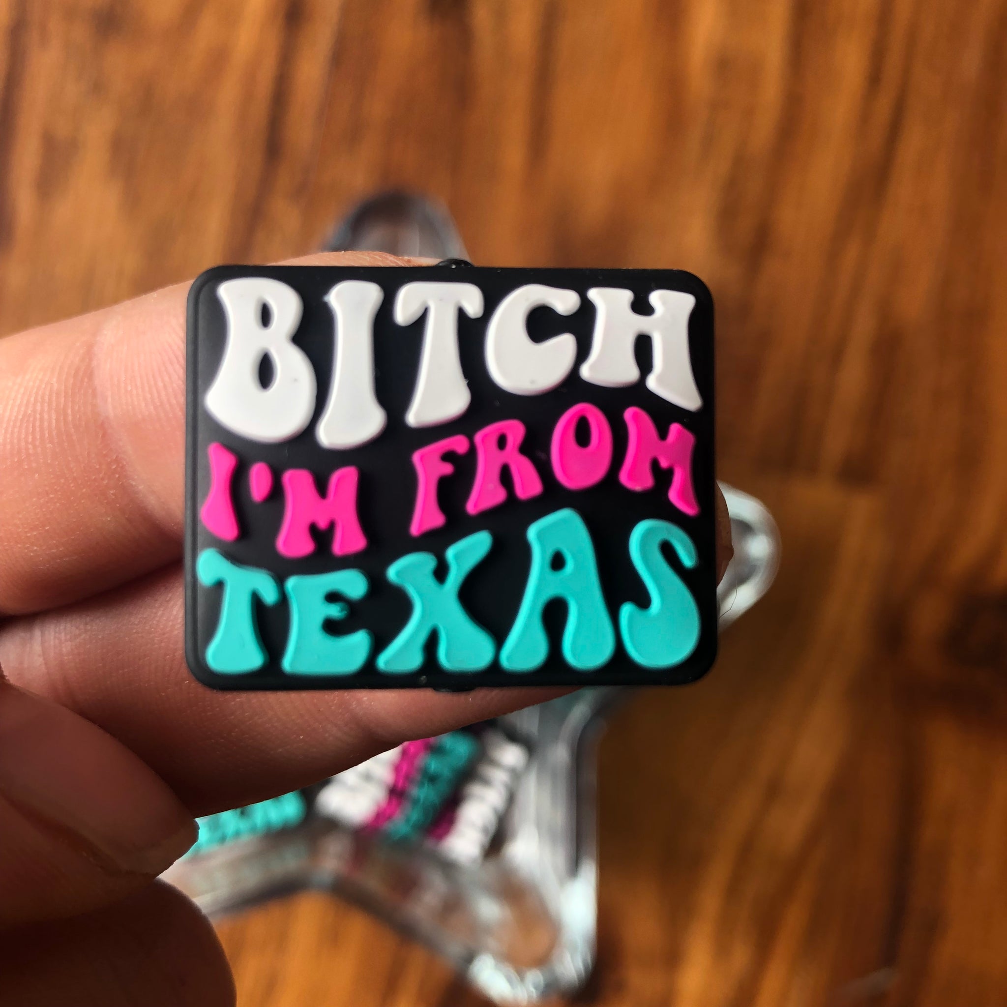 Silicone Focal Beads - Bitch I'm from Texas - 54