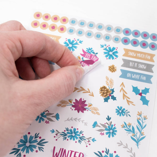 Planner Sticker Pack, Decorative Florals