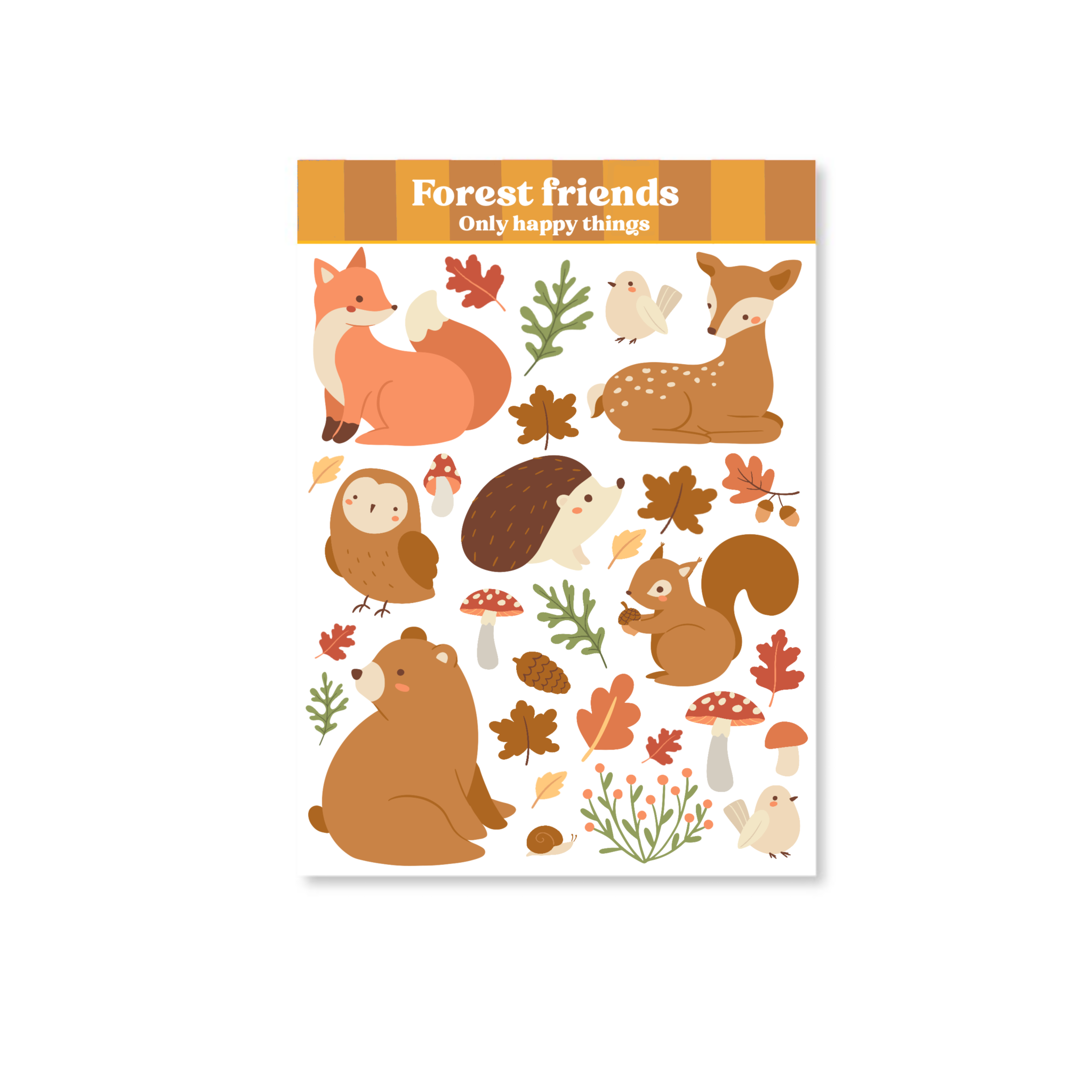 Stickersheet Forest friends A6