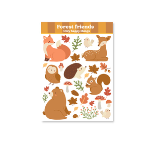 Stickersheet Forest friends A6