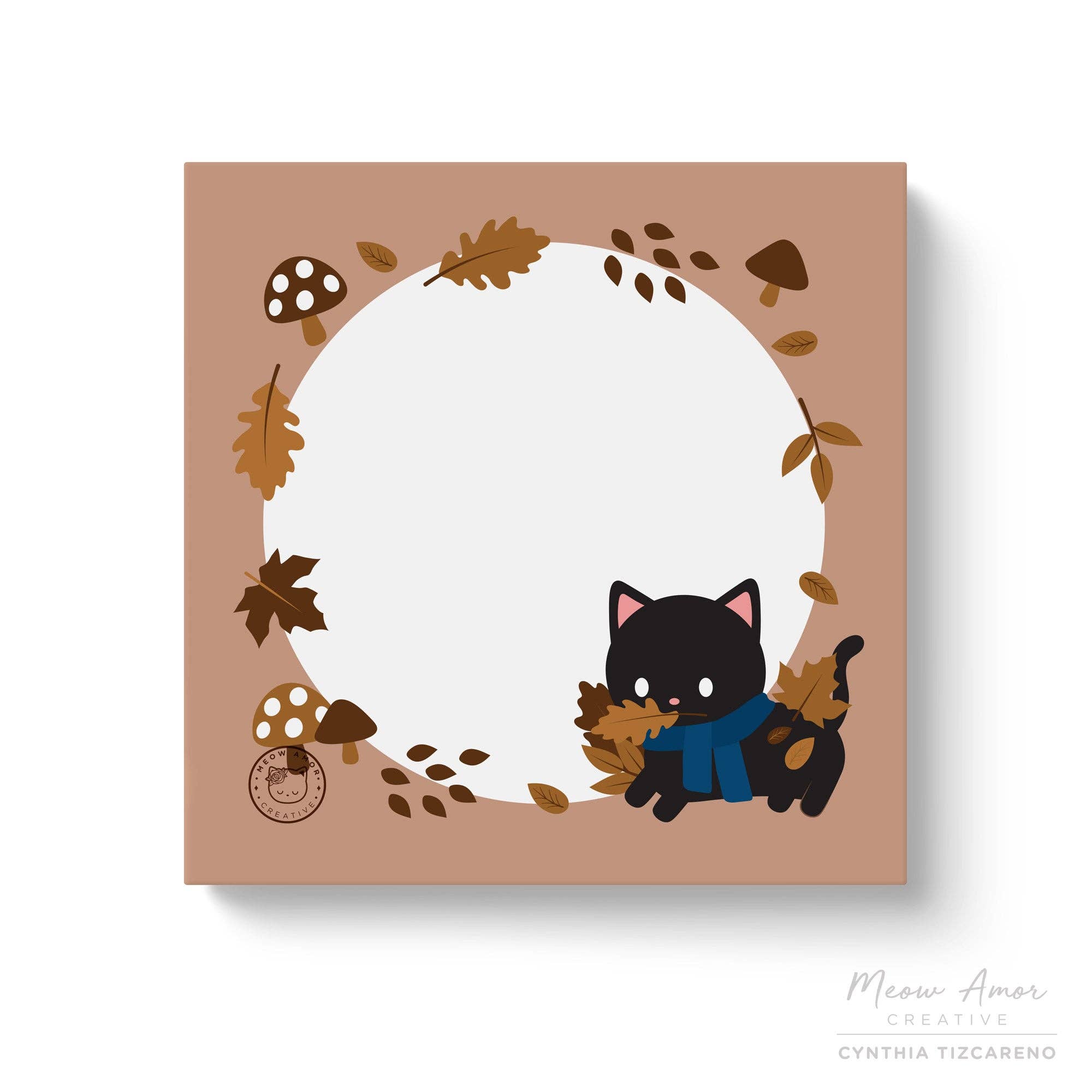 Autumn Cat Sticky Notes