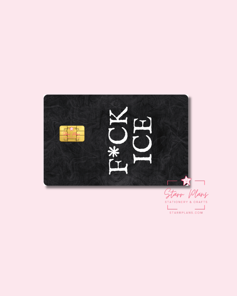UVDTF Permanent Debit Card Decal - F*ck Ice