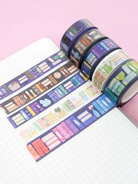 Rainbow Bookcase Washi Tape