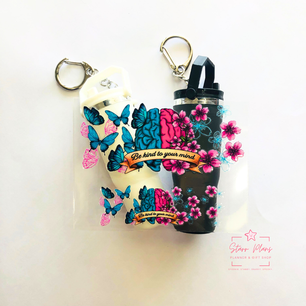 Mini Tumbler UVDTF Decal - Awareness - Be Kind to Your Mind