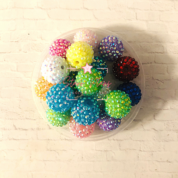 Bling Balls - VARIOUS- Acrylic Chunky Bubblegum Beads || Beadable Pens & Projects || DIY 3mm Large Hole || Crafts & Jewelry ||