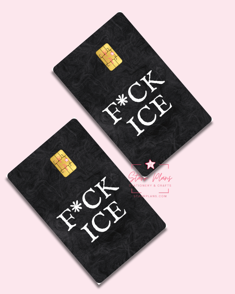 UVDTF Permanent Debit Card Decal - F*ck Ice