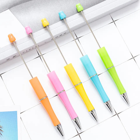 Beadable Plastic Beaded Pen Blank - Spring Colors